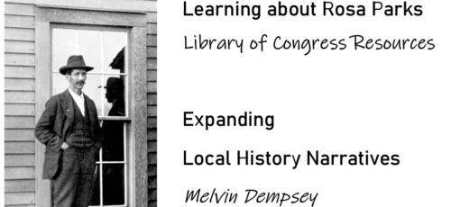 Tuesday Nite History Talk, Feb. 23, 5:30 pm-Focus on Rosa Parks, Melvin Dempsey