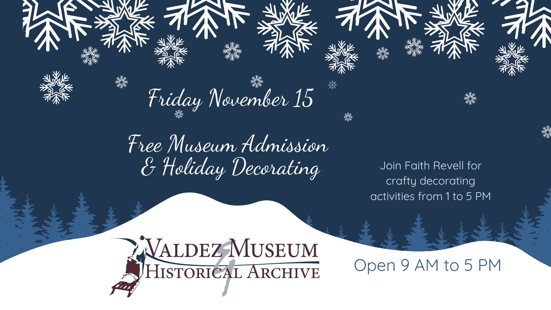 Free Admission & Holiday Decorating